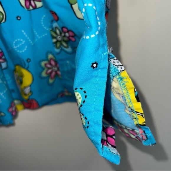 Looney Tunes Tweety Bird Cotton Scrub Shirt Size Medium - Picture 8 of 8